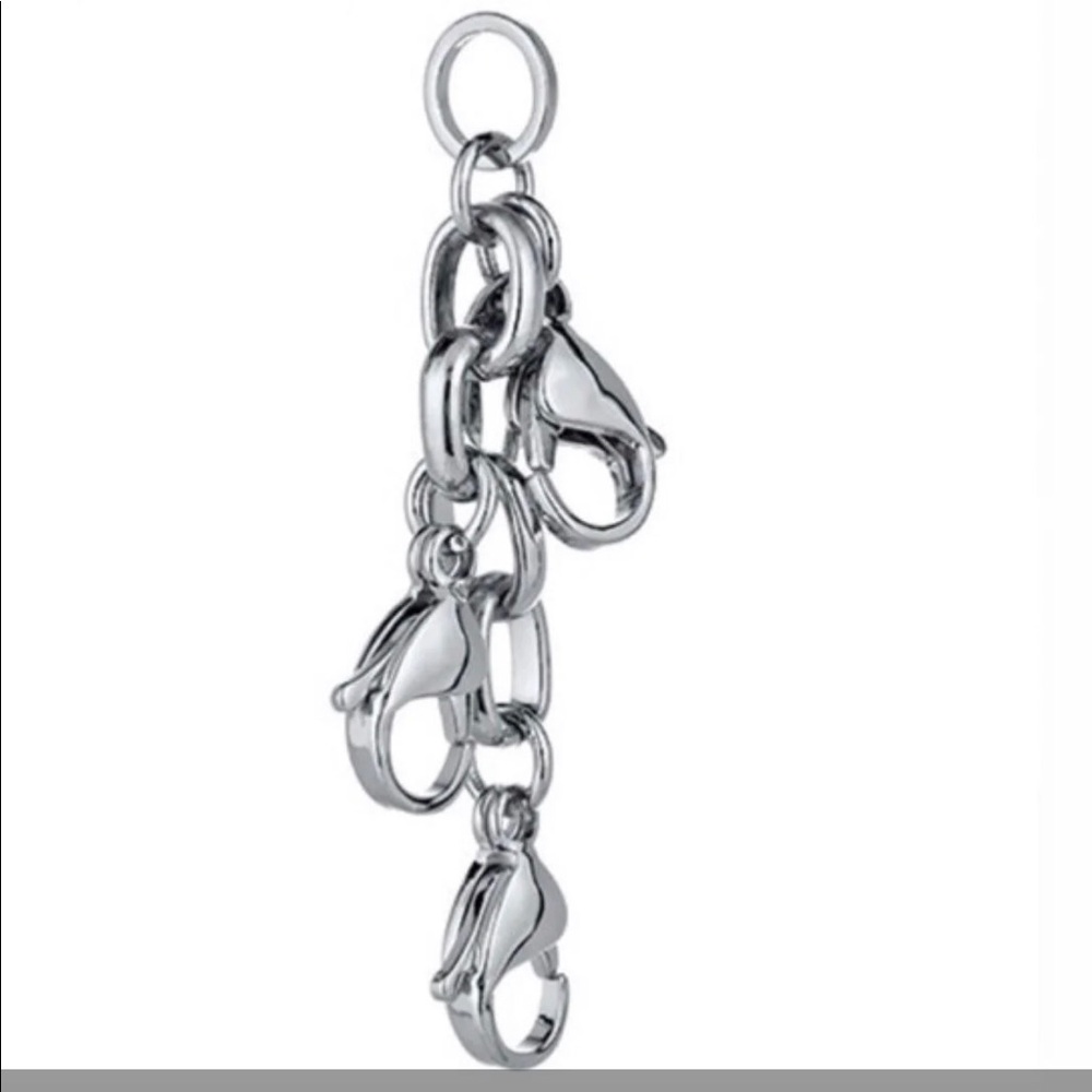 Origami Owl Silver triple claw extender